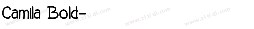 Camila Bold字体转换